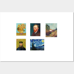Van Gogh Famous Art Painting Pack Posters and Art